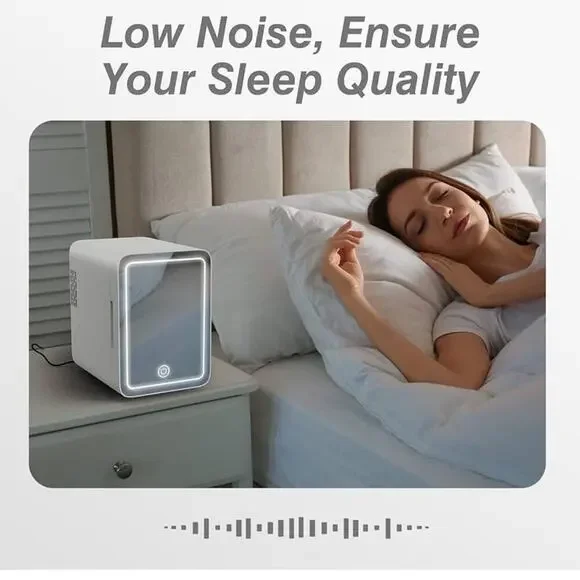 Skincare Mini Fridge Dimming LED Mirror (4 Liter6 Can)
Cooler Warmer Makeup Food - Picture 7 of 7